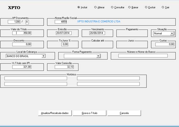 Controle de Contas a Pagar&Receber